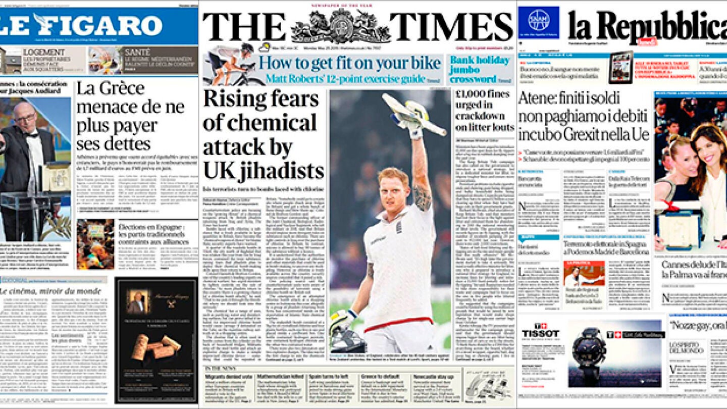 Portadas de los medios internacionales sobre el 24M