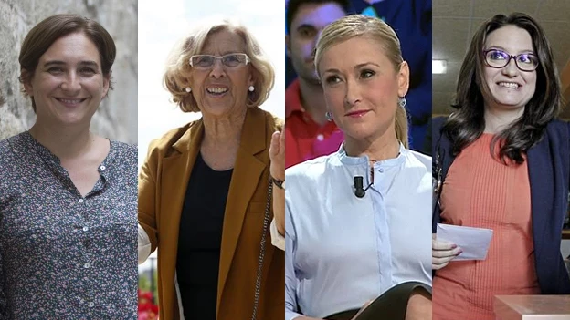 Colau, Carmena, Cifuentes y Oltra Colau, Carmena, Cifuentes y Oltra