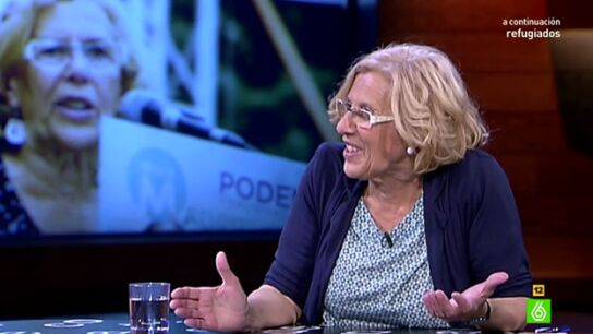La candidata a la alcaldía por Ahora Madrid Manuela Carmena 