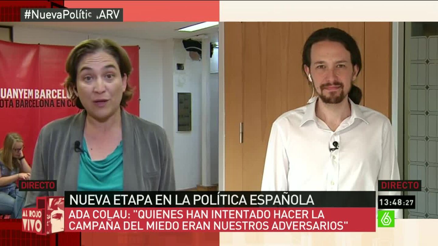 Ada Colau y Pablo Iglesias