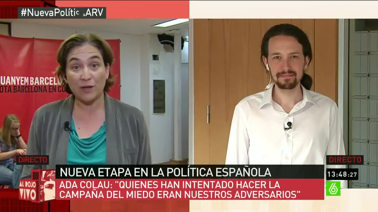Ada Colau y Pablo Iglesias
