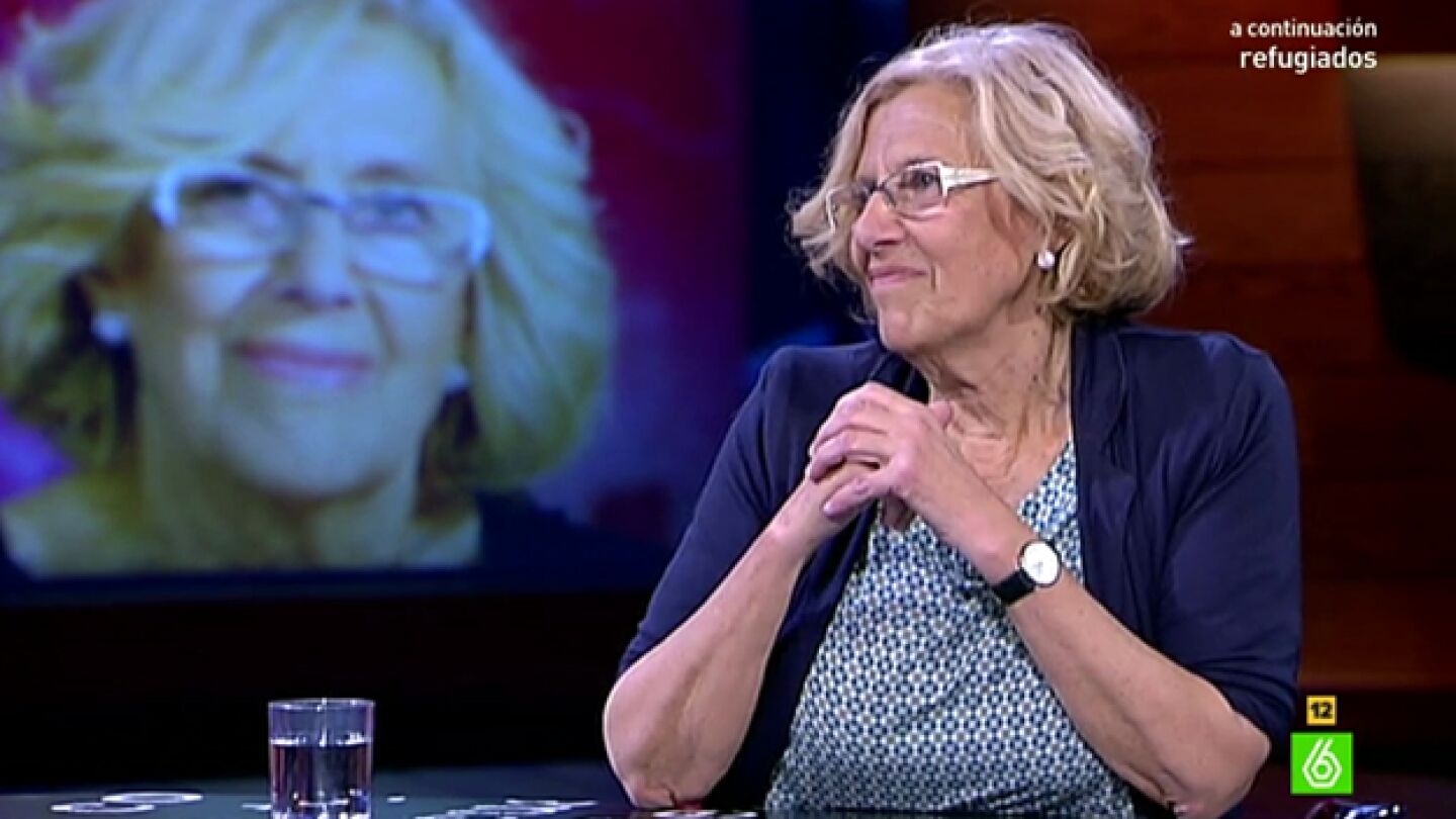 Manuela Carmena visita el plat&oacute; de &lsquo;El Intermedio&rsquo; 