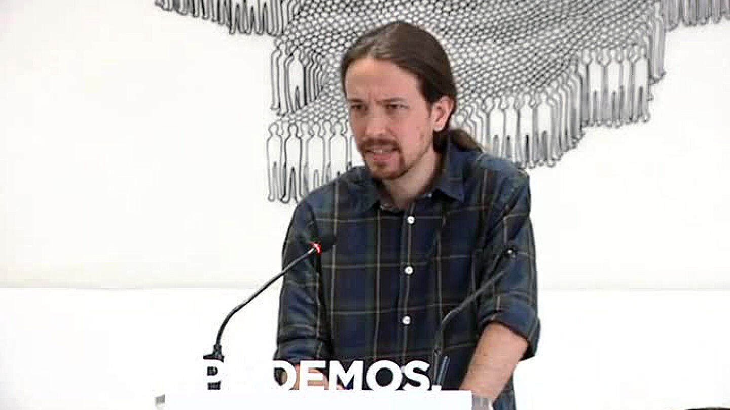 Pablo Iglesias en rueda de prensa