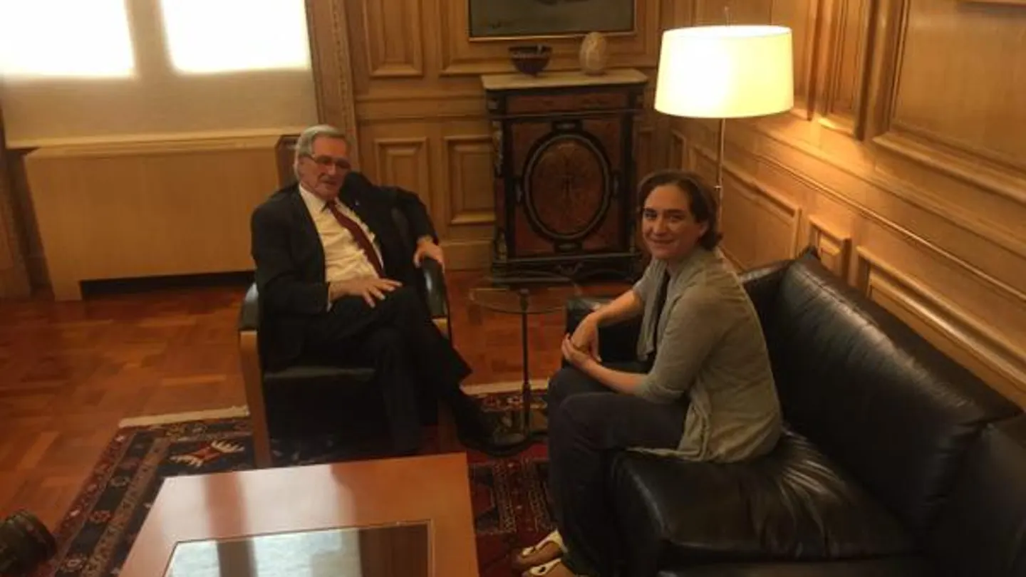 Ada Colau y Xavier Trias Ada Colau y Xavier Trias