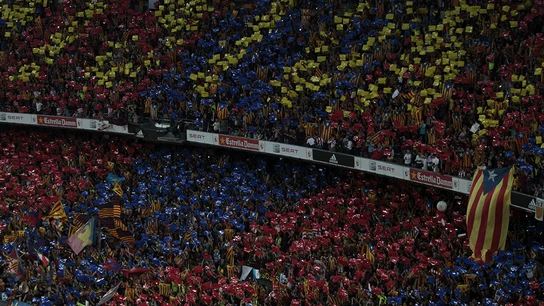 La afición culé en el Camp Nou La afición culé en el Camp Nou