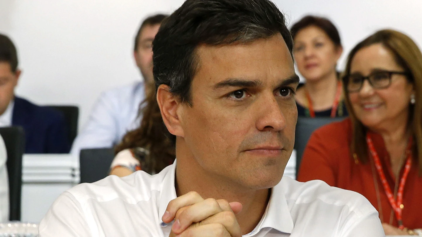 El secretario general del PSOE, Pedro Sánchez, durante la reunión del Comité Federal El secretario general del PSOE, Pedro Sánchez, durante la reunión del Comité Federal