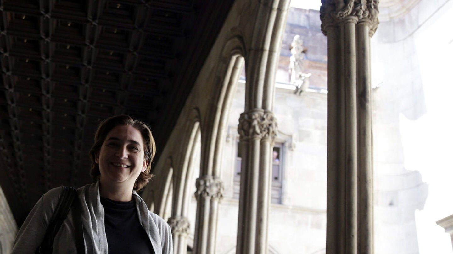 Ada Colau, ganadora de las elecciones en Barcelona