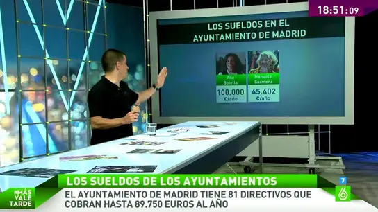 Manuel Marlasca analiza los sueldos en el Ayuntamiento de Madrid Manuel Marlasca analiza los sueldos en el Ayuntamiento de Madrid