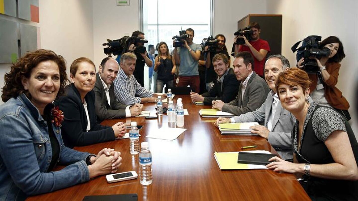 Reuni&oacute;n entre EH Bildu y Geroa Bai