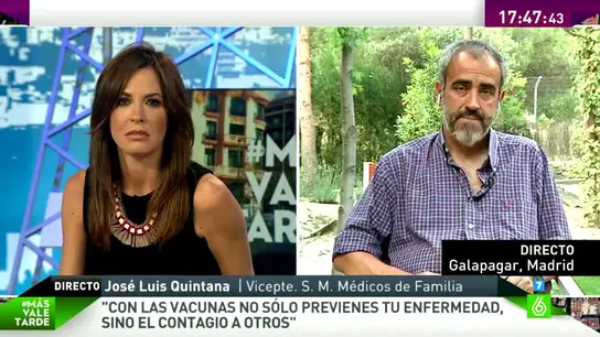 José Luis Quintana: "Las vacunas por norma general son un fármaco seguro y muy útil" José Luis Quintana: "Las vacunas por norma general son un fármaco seguro y muy útil"