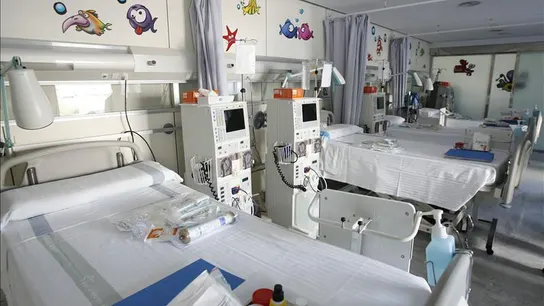 Habitación infantil del Hospital Vall d'Hebrón de Barcelona Habitación infantil del Hospital Vall d'Hebrón de Barcelona