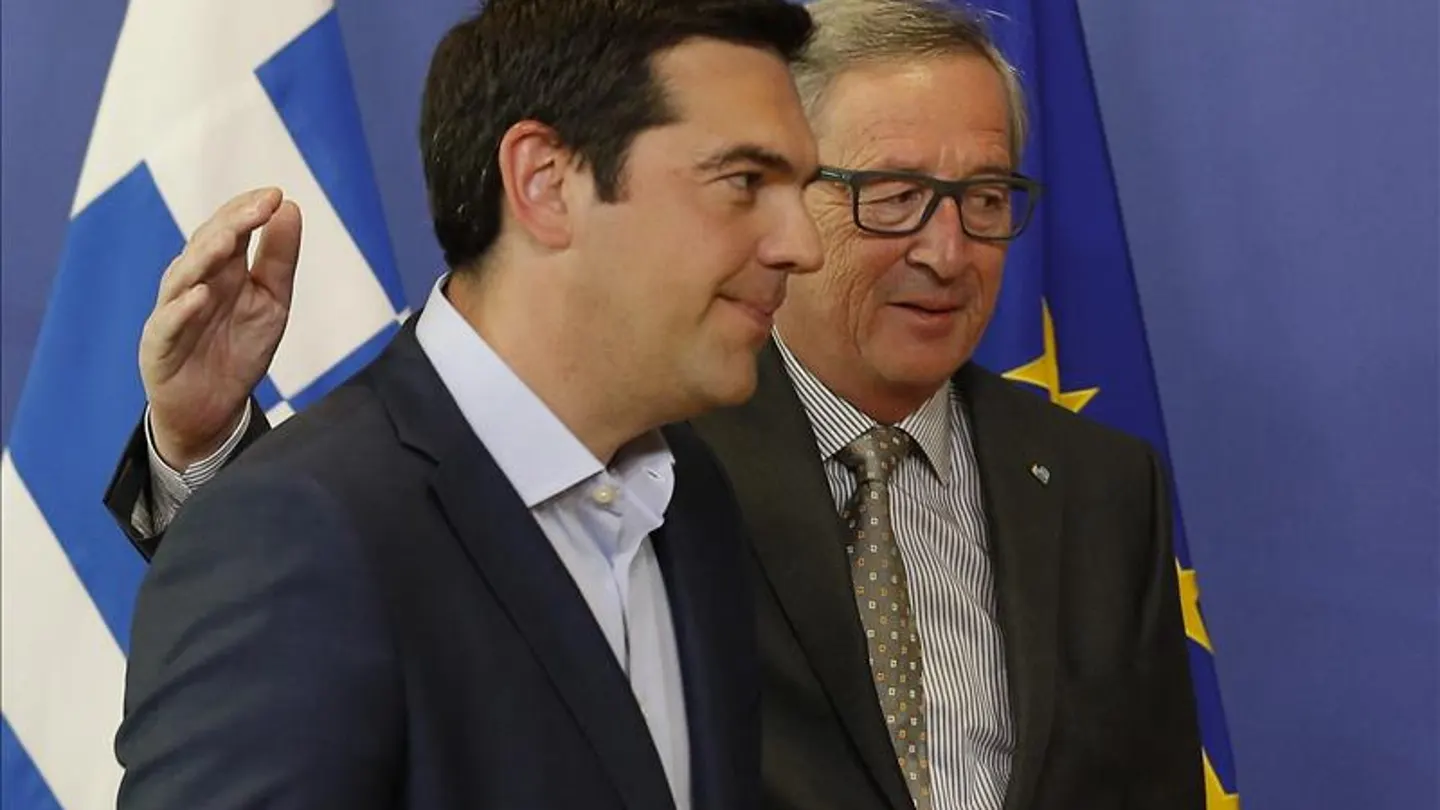Tsipras y Juncker Tsipras y Juncker