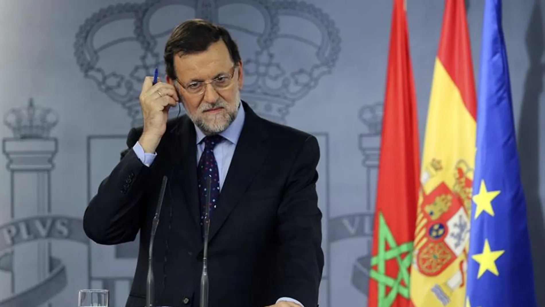 Mariano Rajoy comparece ante la prensa en Moncloa