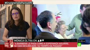 Mónica Oltra: "A Barberá le ocurre como a Aguirre, su tiempo ha pasado"