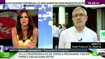 Gaspar Llamazares: "No iremos bajo el paraguas de Podemos, IU no va a renunciar a su identidad"