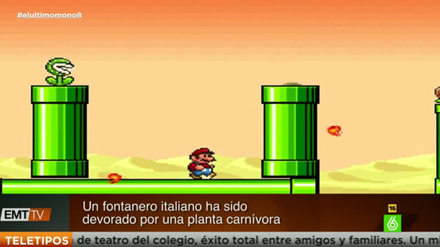 Mario, un fontanero italiano, es devorado por una planta carnívora Mario, un fontanero italiano, es devorado por una planta carnívora