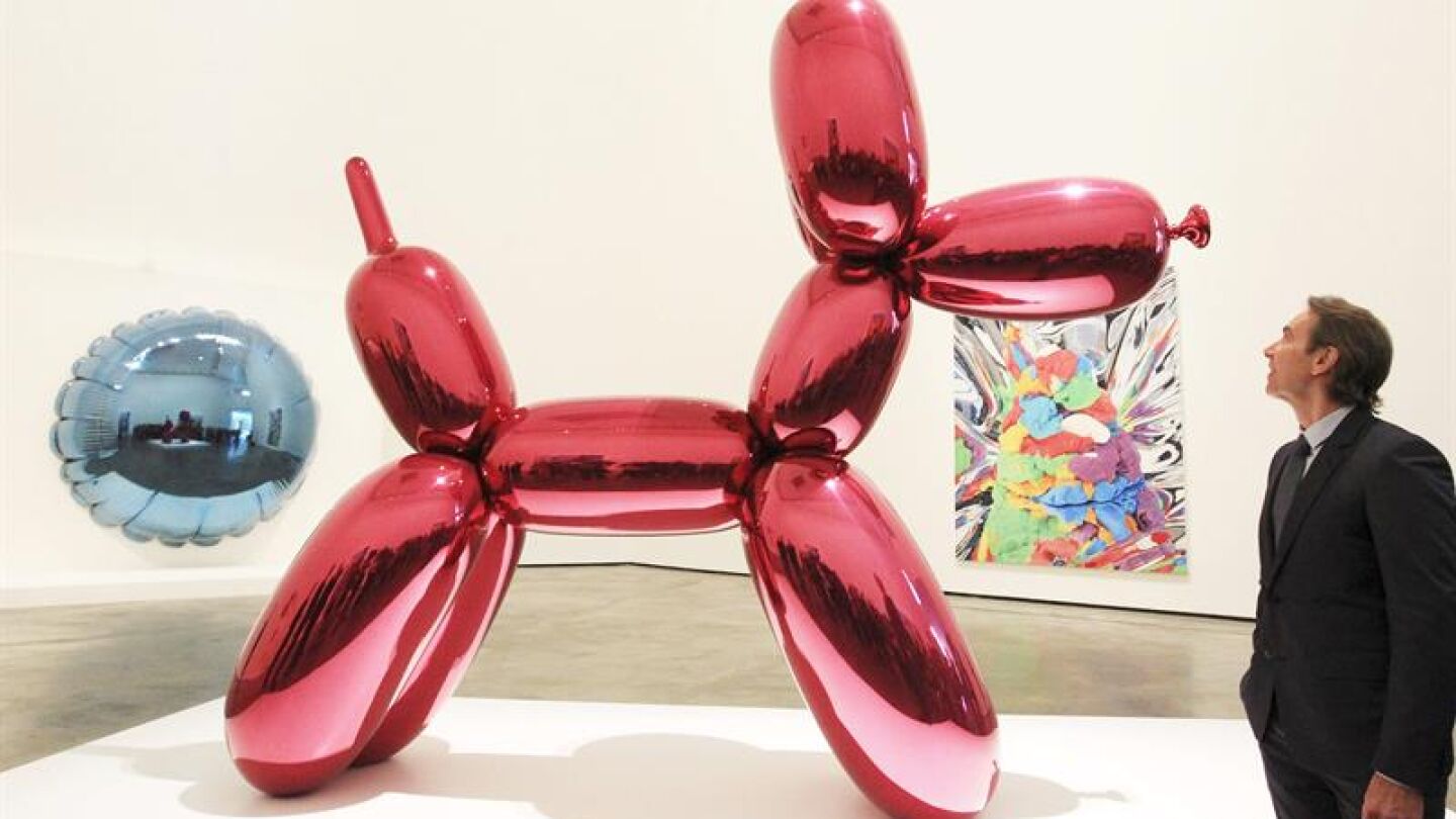 Imagen de Jeff Koons en el Museo Guggenheim