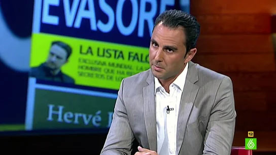 Hervé Falciani, en 'El Intermedio' Hervé Falciani, en 'El Intermedio'