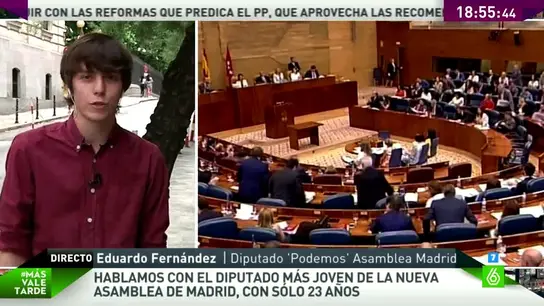 Eduardo Fernández, diputado de Podemos en Madrid Eduardo Fernández, diputado de Podemos en Madrid