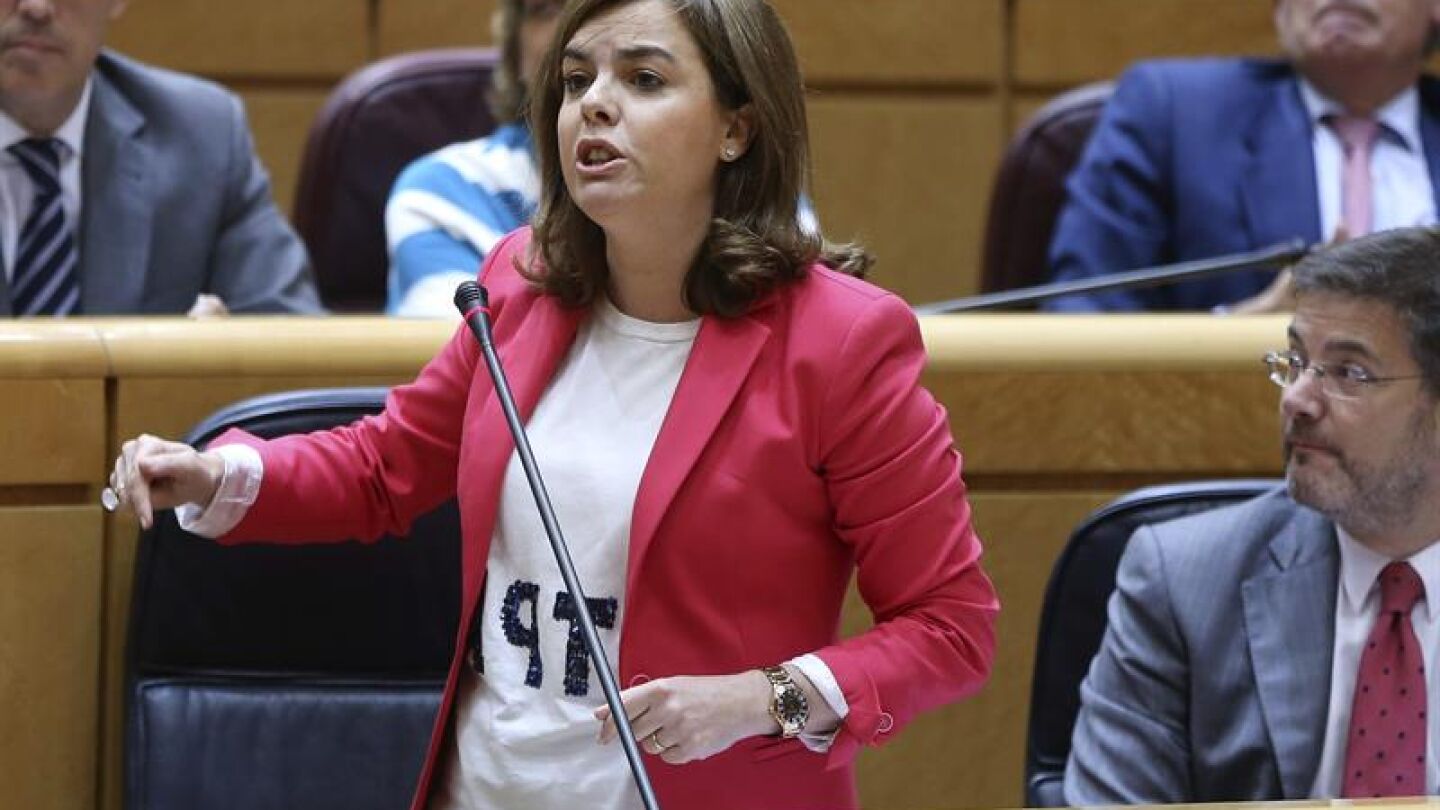 La vicepresidenta del Gobierno, Soraya S&aacute;enz de Santamar&iacute;a