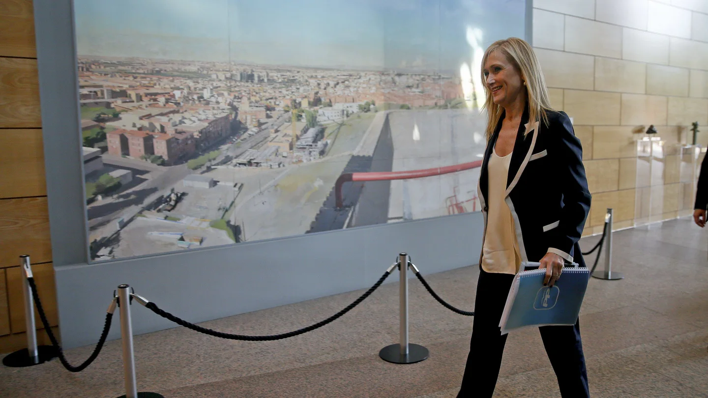 Cristina Cifuentes a su llegada a la reunión con el candidato de Ciudadanos, Ignacio Aguado Cristina Cifuentes a su llegada a la reunión con el candidato de Ciudadanos, Ignacio Aguado