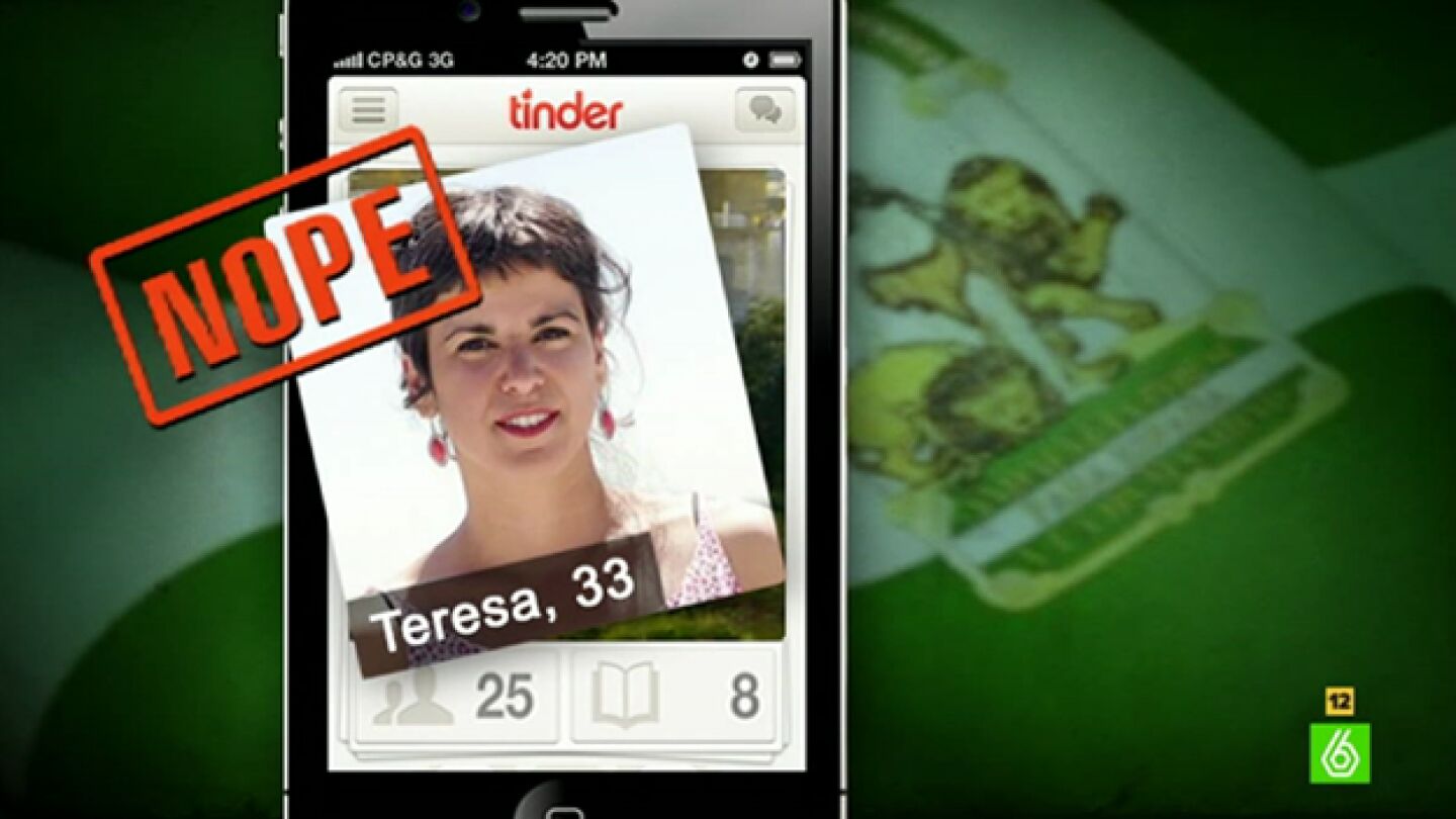 Susana D&iacute;az rechaza a Teresa Rodr&iacute;guez en su Tinder