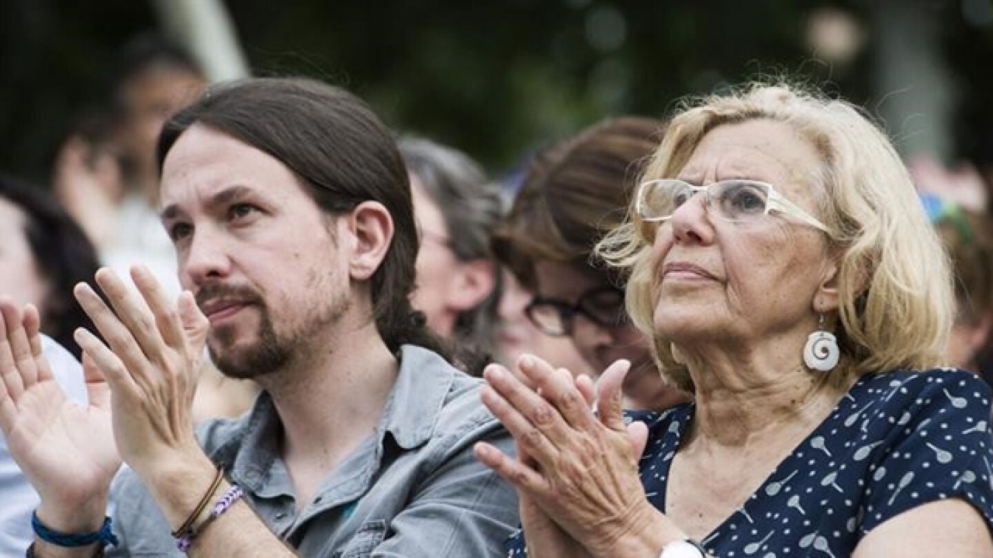 Pablo Iglesias y Manuela Carmena