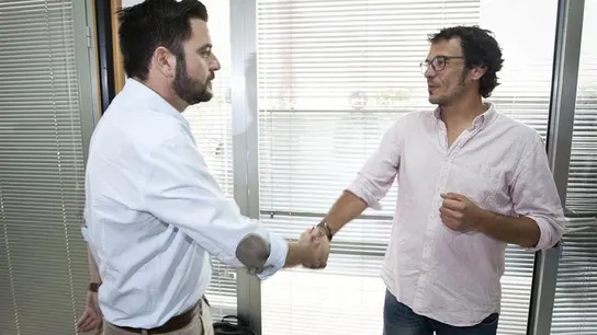 José María González 'Kichi' y el socialista Fran González José María González 'Kichi' y el socialista Fran González