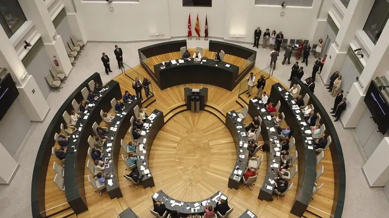 Vista general de la constitución del Ayuntamiento de Madrid 