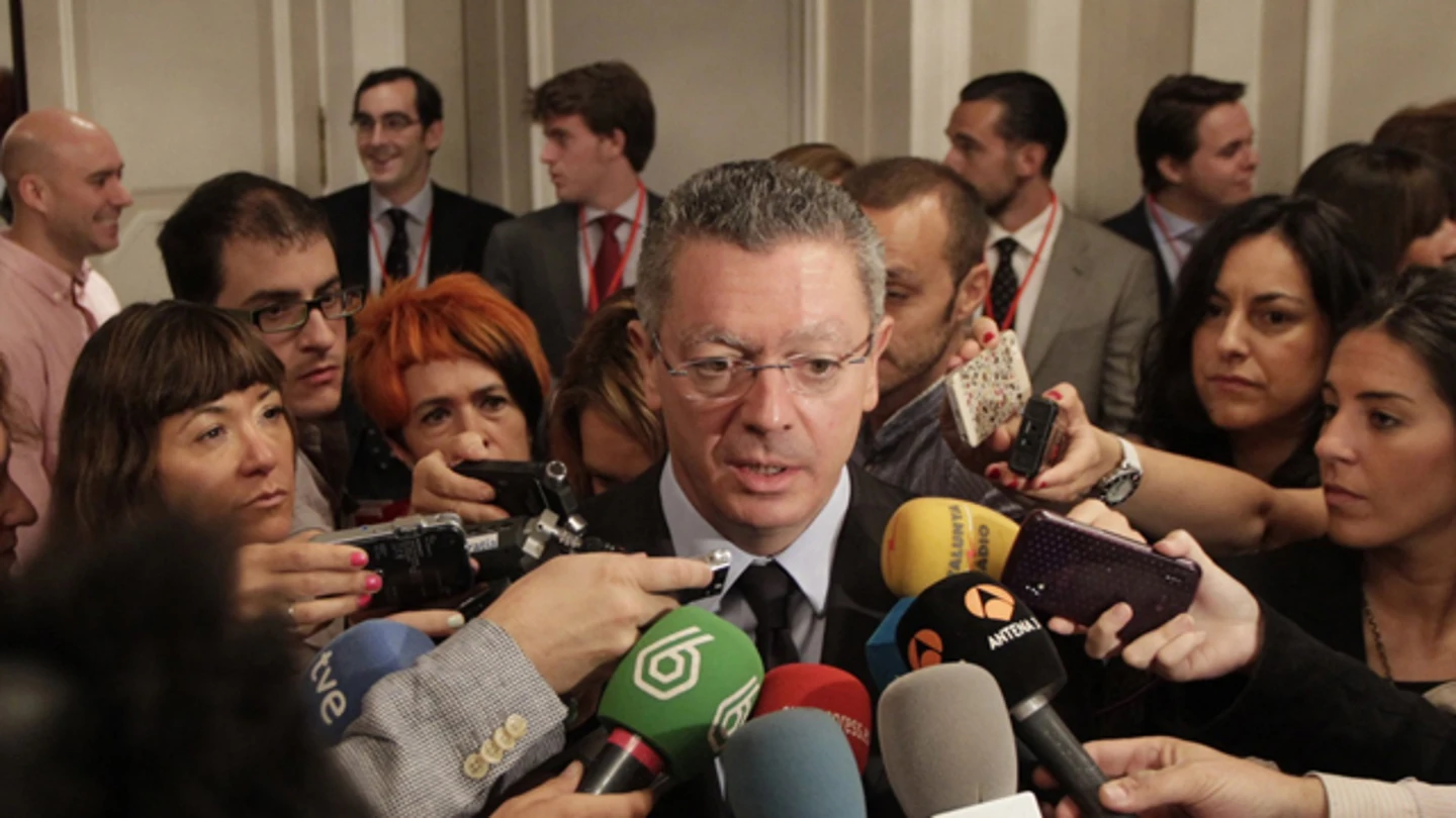 El exministro de Justicia, Alberto Ruiz Gallardón El exministro de Justicia, Alberto Ruiz Gallardón