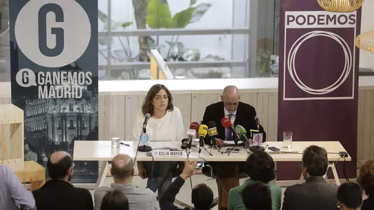 Celia Mayer en rueda de prensa Celia Mayer en rueda de prensa