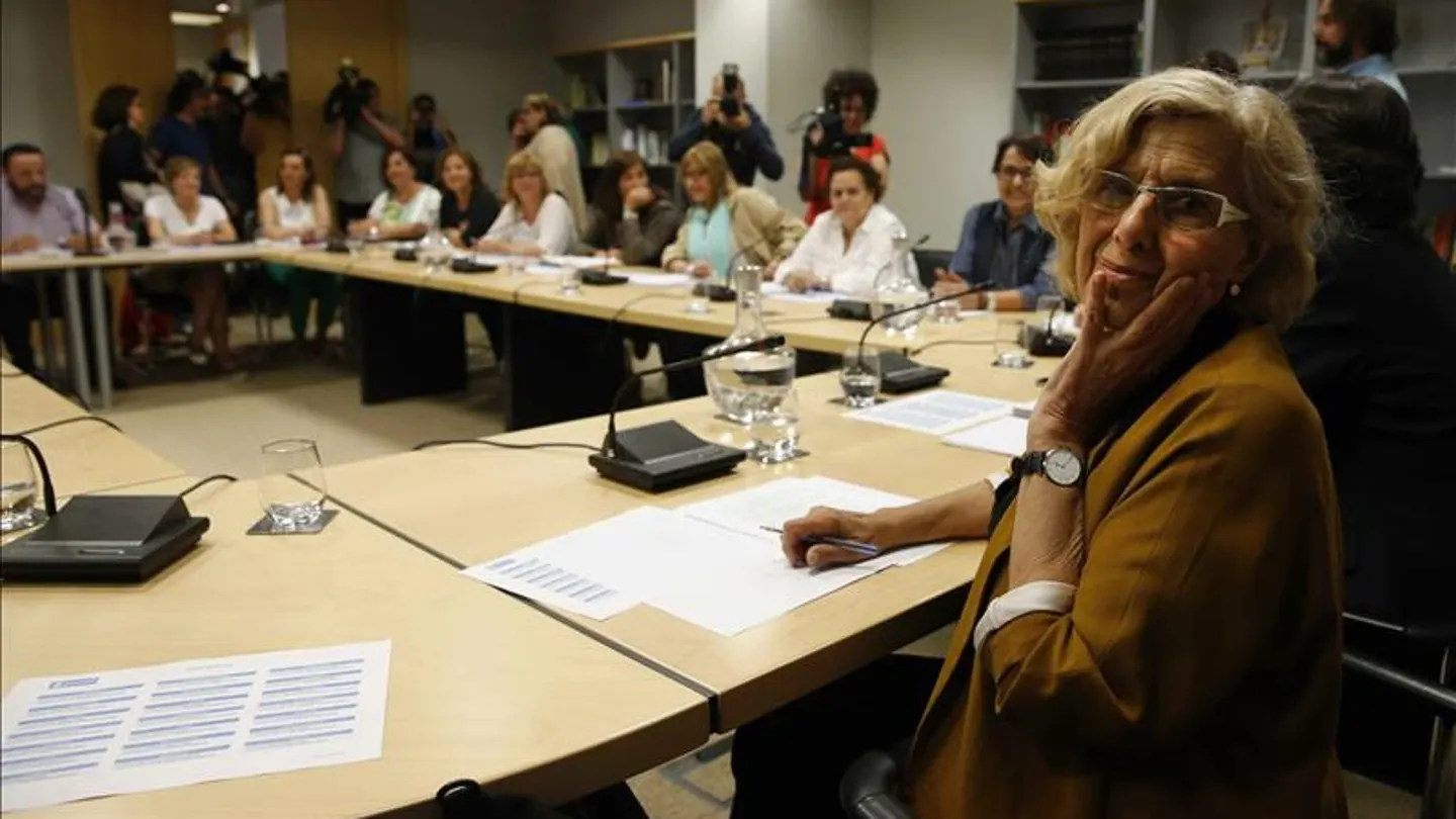 Manuela Carmena en el Ayuntamiento de Madrid Manuela Carmena en el Ayuntamiento de Madrid