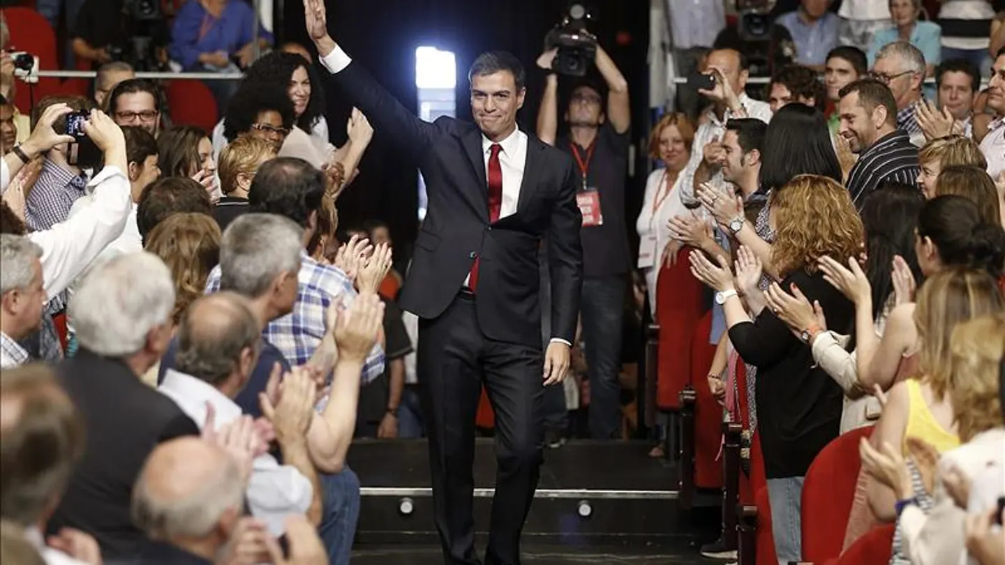 Sánchez promete liderar un "cambio seguro y valiente" que una a los españoles Sánchez promete liderar un "cambio seguro y valiente" que una a los españoles