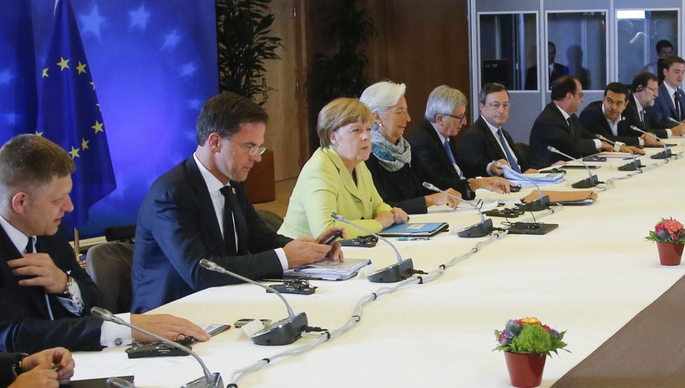 Cumbre extraordinaria sobre la crisis helena celebrada en la sede del Consejo Europeo en Bruselas