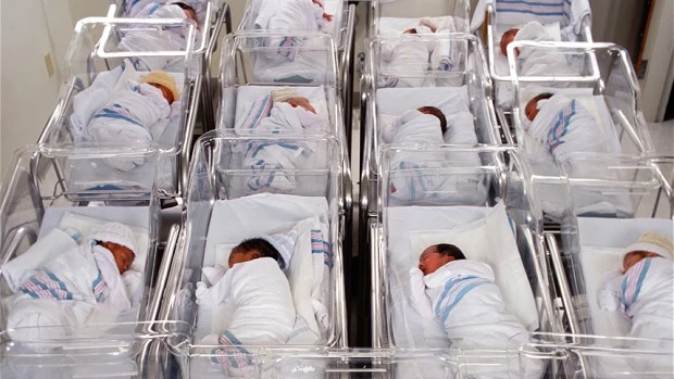 Bebés recién nacidos en el hospital