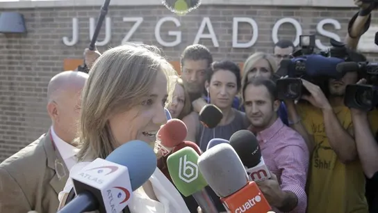 Tania Sánchez, a la salida de los juzgados Tania Sánchez, a la salida de los juzgados