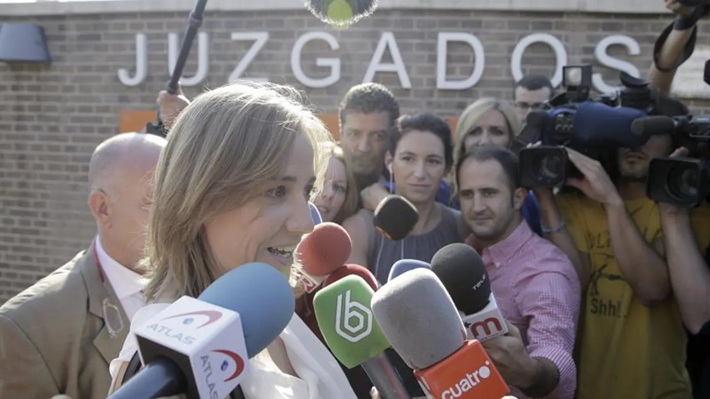 Tania Sánchez, a la salida de los juzgados Tania Sánchez, a la salida de los juzgados