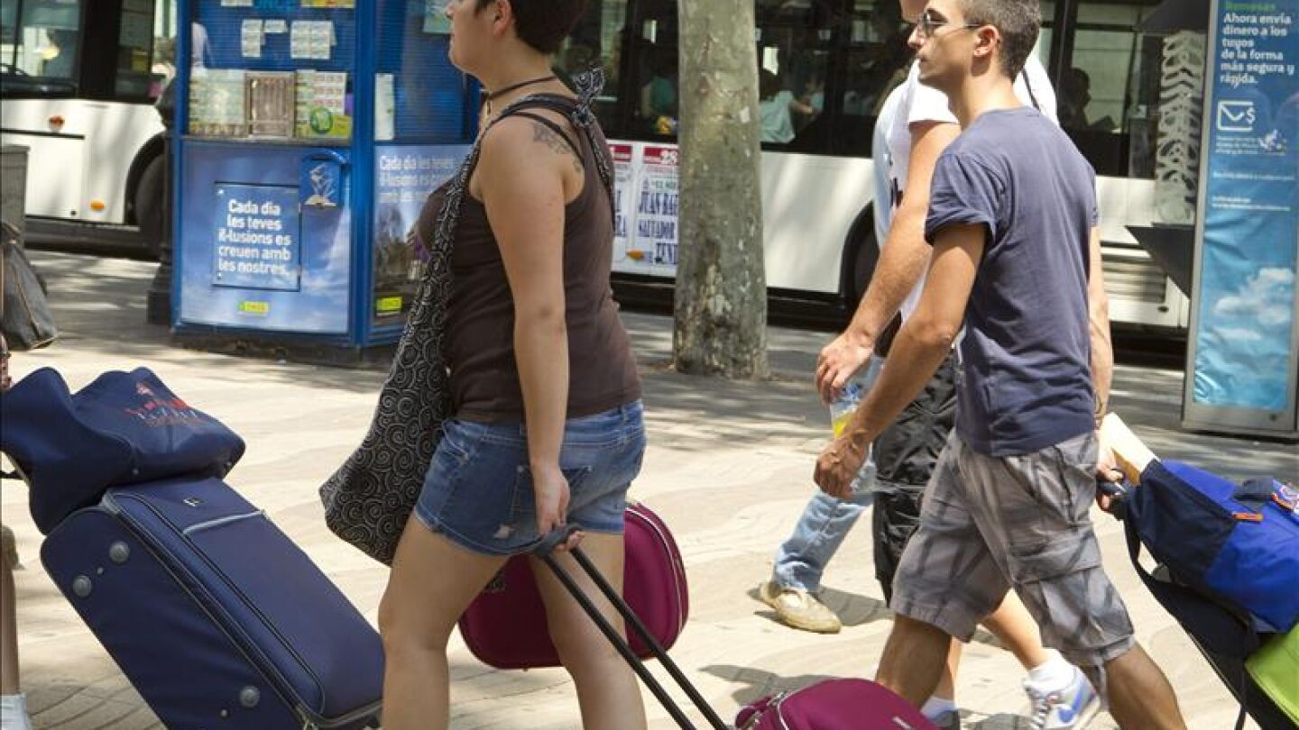 Turistas en Espa&ntilde;a