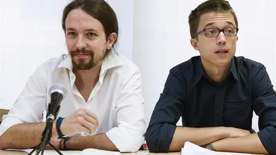 El secretario general de Podemos, Pablo Iglesias, y el secretario político de Podemos, Íñigo Errejón. El secretario general de Podemos, Pablo Iglesias, y el secretario político de Podemos, Íñigo Errejón.