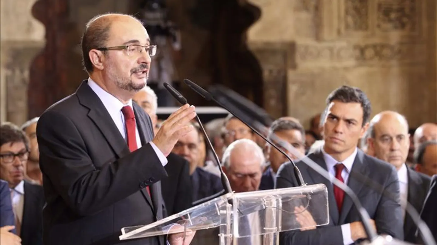 El nuevo presidente de Aragón, el socialista Javier Lambán El nuevo presidente de Aragón, el socialista Javier Lambán