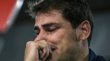Iker Casillas en su despedida del Real Madrid