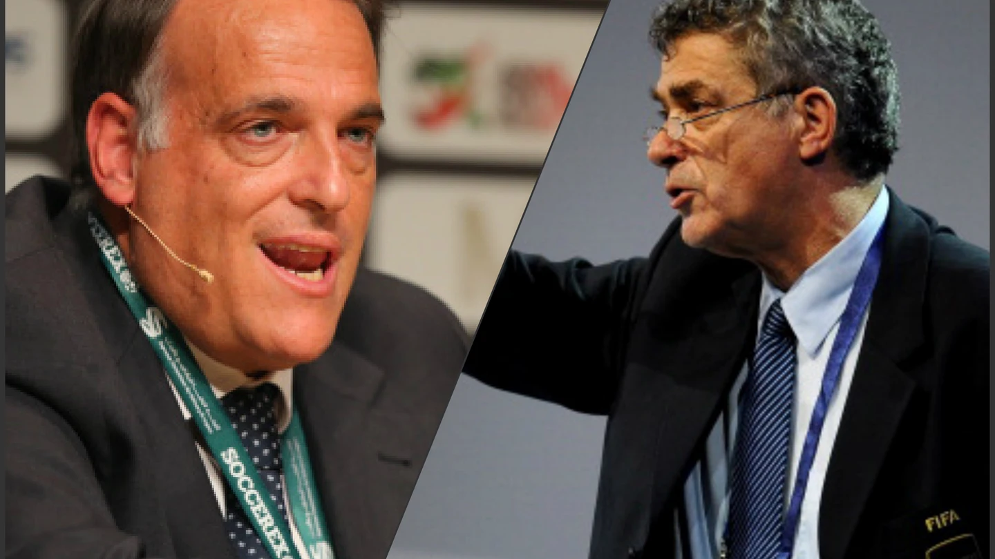 Javier Tebas y Ángel María Villar, enfrentados Javier Tebas y Ángel María Villar, enfrentados