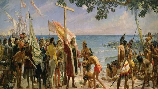 La llegada de Cristóbal Colón a América La llegada de Cristóbal Colón a América