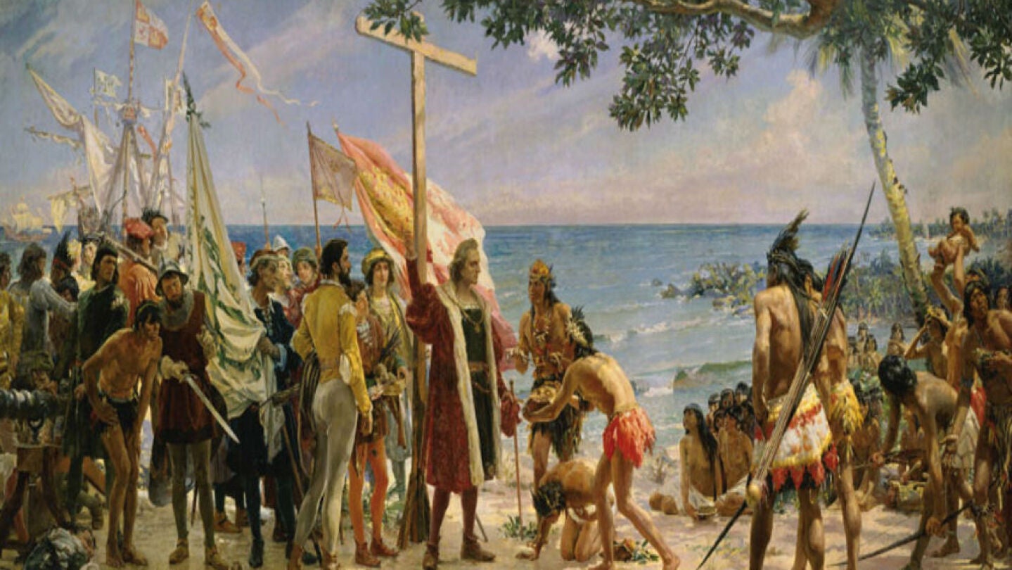La llegada de Crist&oacute;bal Col&oacute;n a Am&eacute;rica