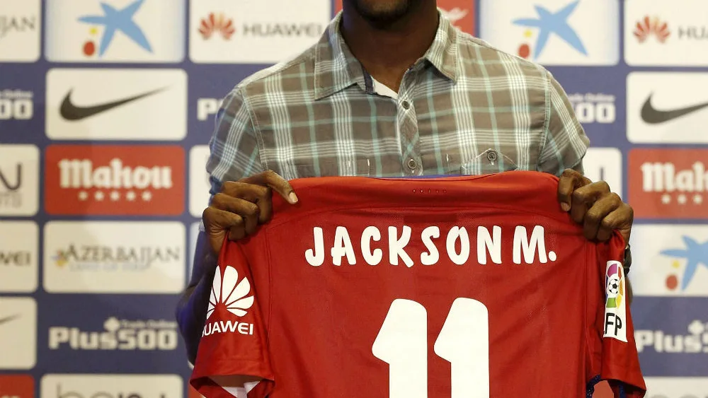 El delantero colombiano Jackson Martínez, nuevo jugador del Atlético de Madrid. 