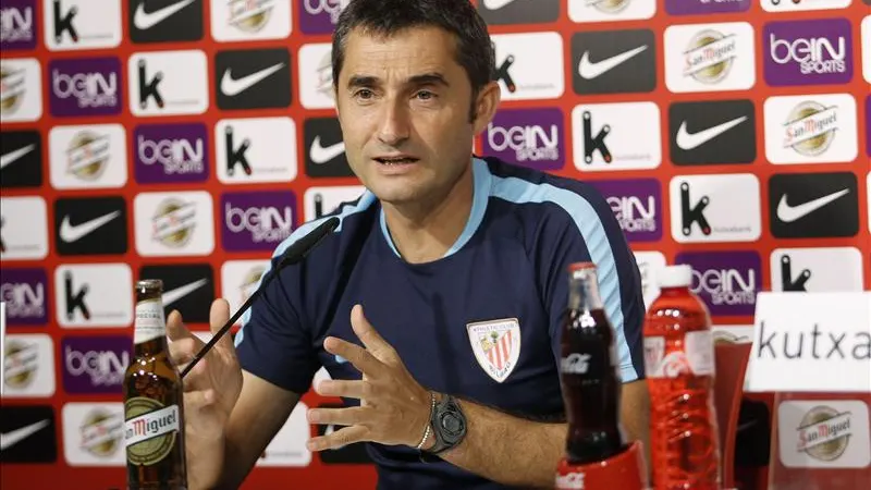 El entrenador del Athletic Club, Ernesto Valverde