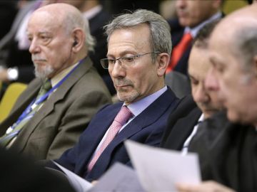 El expresidente de Fórum Filatélico, Francisco Briones, durante el juicio en Madrid. El expresidente de Fórum Filatélico, Francisco Briones, durante el juicio en Madrid.
