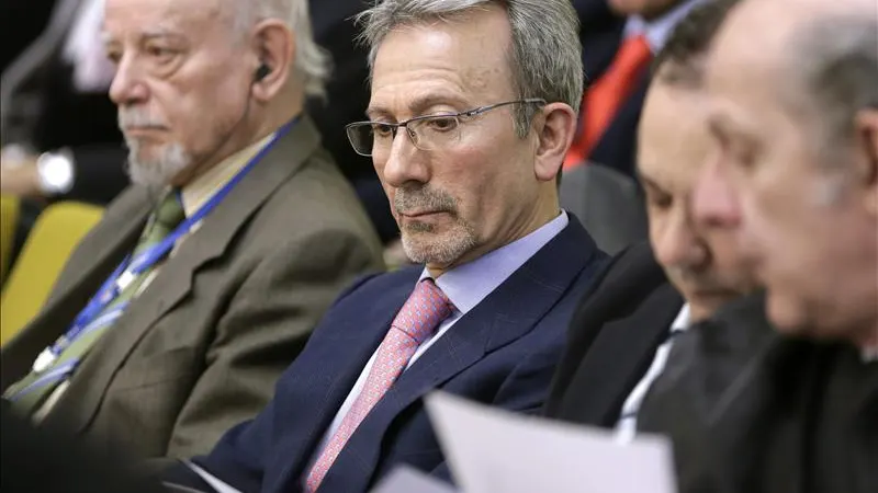 El expresidente de Fórum Filatélico, Francisco Briones, durante el juicio en Madrid.