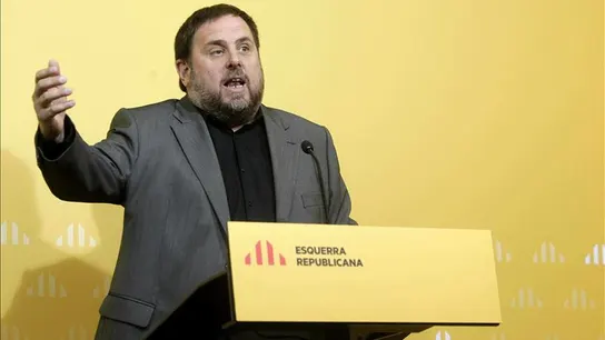 Oriol Junqueras durante la celebración del Consejo Nacional de ERC Oriol Junqueras durante la celebración del Consejo Nacional de ERC