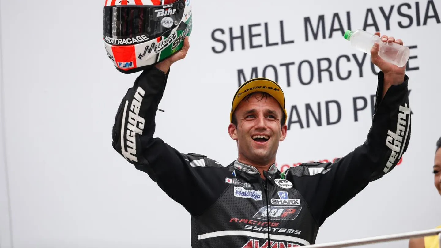 Zarco en el podio de Moto 2 Zarco en el podio de Moto 2